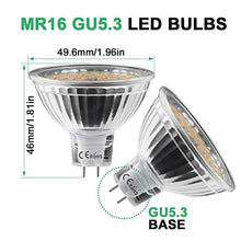 Carica l&#39;immagine nel visualizzatore di Gallery, Kdp Lampadine Alogene Gu5.3 Mr16 5W Led, Equivalenti A 50W, Bianco Caldo