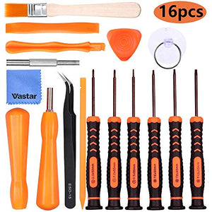 Vastar Cacciavite per Nintendo -16in1 Kit cacciaviti Triwing Black