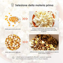 Carica l&#39;immagine nel visualizzatore di Gallery, SIMBR Macchina per Popcorn, ad Aria Calda Popocorn Compatta...