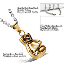 Carica l&#39;immagine nel visualizzatore di Gallery, Cupimatch punk rock in acciaio inox Pendente Ciondolo Collana Boxe Guanti a... - Ilgrandebazar