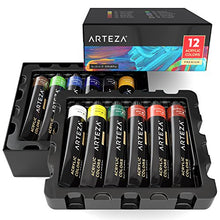 Carica l&#39;immagine nel visualizzatore di Gallery, Arteza Colori Acrilici Per Dipingere Professionali, Set da 12 12 colori - Ilgrandebazar