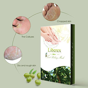 Liberex Esfoliante dei Piedi - 2 Paia di Maschere Idratanti, Rimozione della... - Ilgrandebazar