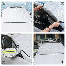 Carica l&#39;immagine nel visualizzatore di Gallery, FINEVERNEK Copri Parabrezza Auto,Copri Parabrezza per Auto Inverno,Telo Parabrezza Antighiaccio, Copri Parabrezza Esterno Antigrandine,Parabrezza Auto Magnetico,Applicabile Tutto L&#39;Anno