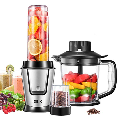 Frullatore, Deik Frullatore Tritatutto Multifunzione 5 In 1 con 3 Senza BPA... - Ilgrandebazar