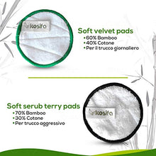 Carica l&#39;immagine nel visualizzatore di Gallery, Kesifa 14 Dischetti Struccanti Lavabili Bambù Riutilizzabili Ecologici... - Ilgrandebazar