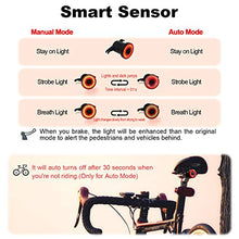 Carica l'immagine nel visualizzatore di Gallery, Fanale Posteriore Bike - Ultra Luminoso – Smart Sensore LED Montaggio A Sella
