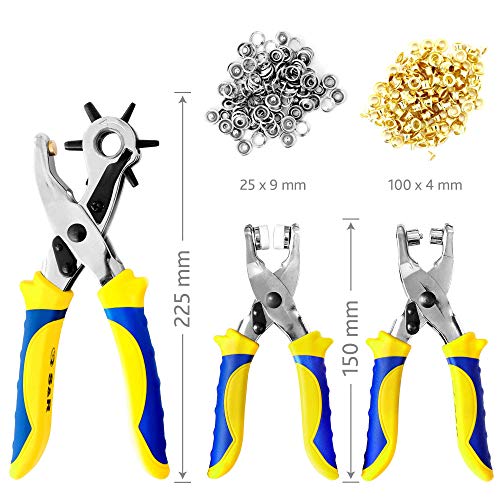 S&R Fustellatrice/Occhiellatrice/Perforatrice per Cuoio, Teloni, Pelle,...