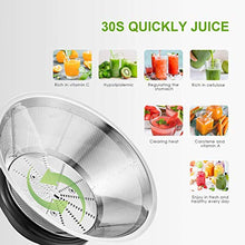 Carica l&#39;immagine nel visualizzatore di Gallery, Centrifuga Frutta e Verdura, Estrattore di Succo Freddo con 75MM Bocca... - Ilgrandebazar