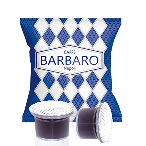 100 Capsule Uno System Barbaro Caffe' Cremoso Napoli Miscela Blu