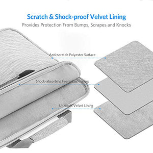 AtailorBird Borsa Porta PC a Tracolla Compatibile con 15.6 15.6", Grigio