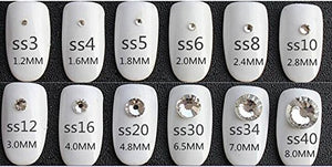 Jollin - strass da incollare con base piatta, SS20 1440pcs, Hotfix Crystal Ab - Ilgrandebazar
