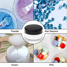 Carica l&#39;immagine nel visualizzatore di Gallery, SumDirect 50Pcs 10Gram Contenitori per crema cosmetica in plastica Nero