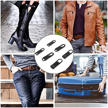 Carica l&#39;immagine nel visualizzatore di Gallery, 6Pezzi Tiretti per Cerniere, cursori per cerniere lampo，Cursore Cerniera Ricambio, per Riparazione Zip，Per Vestiti, Bagagli, Valigia, Jeans,Zaino, Mestiere Fai Da Te，Borsa Giacca