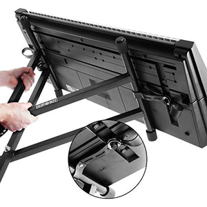 Duronic KS2B Supporto tastiera musicale con cinghie di sicurezza – Nero - Ilgrandebazar