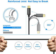 Carica l'immagine nel visualizzatore di Gallery, aceyoon Type C Jack 3.5mm Cavo 1m Adattatore USB C Maschio a 3.5mm...