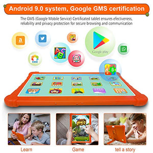 Tablet 10 Pollici , 4G Android 9.0 PC, 8500mAH 3GB RAM + 32GB arancia