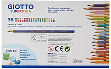Carica l&#39;immagine nel visualizzatore di Gallery, GIOTTO Supermina - Astuccio da 36 Matite a Pastello Colorate, 3.8mm