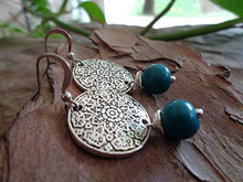 Carica l&#39;immagine nel visualizzatore di Gallery, ✿ SEMI DI ASAI TURCHESE BOHO ETHNO MANDALA ✿ orecchini esotici - regalo...