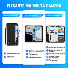 Carica l'immagine nel visualizzatore di Gallery, Portafoglio da Viaggio Porta Passaporto della Famiglia Newdora Porta...