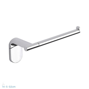 METAFORM Set accessori bagno kit completo Zero Cromo 5 pezzi in Argento - Ilgrandebazar