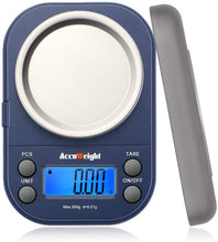 Carica l&#39;immagine nel visualizzatore di Gallery, ACCUWEIGHT 255 Mini Bilancia di Precisione Digitale per Cucina Gioielli Oro Bilancia Tascabile Elettronica 300g/0,01g con Tara e Calibrazione Alimenti Pesa Bilance