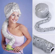 Carica l&#39;immagine nel visualizzatore di Gallery, Casco per asciugatura cuffia asciugacapelli con elastico attacco a phon - Ilgrandebazar