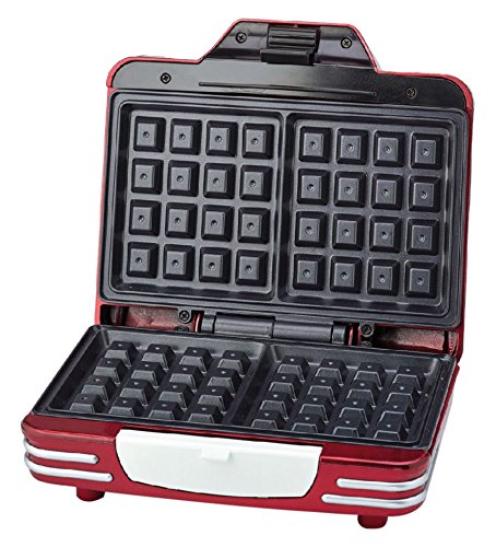 Ariete 187 Waffle Maker - Piastra elettrica antiaderente per waffle, 700W,... - Ilgrandebazar