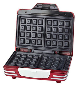 Ariete 187 Waffle Maker - Piastra elettrica antiaderente per waffle, 700W,... - Ilgrandebazar