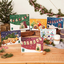 Carica l'immagine nel visualizzatore di Gallery, Calendario dell’Avvento fai da te: delizioso calendario dell’Avvento 2023 da comporre con 24 sacchetti, adesivi e numeri – Calendario dell’Avvento fai da te – Calendario dell’Avvento LIVAIA