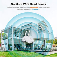 Carica l&#39;immagine nel visualizzatore di Gallery, Kosiy Ripetitore WiFi Wireless 1200 Mbps 5GHz 2.4GHz Dual Band Bianco