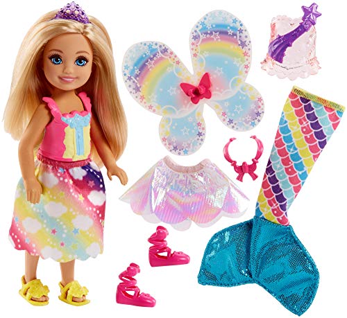 Barbie Chelsea Moda da Favola con Una Bambolina e 3 Look Multicolore - Ilgrandebazar