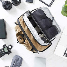 Carica l'immagine nel visualizzatore di Gallery, AmazonBasics - Zaino vintage, per fotocamera Pro DSLR e laptop, in tela...