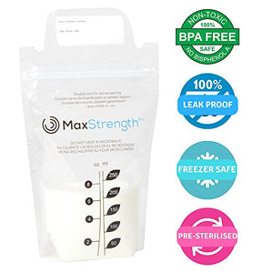 Contenitori per lo stoccaggio del latte materno Set da 120 pz, 8 oz 120pc - Ilgrandebazar