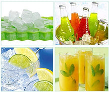 Carica l&#39;immagine nel visualizzatore di Gallery, GOLDGE Stampo Ghiaccio con Coperchio, 37 Cubetti Vaschette Ghiaccio in Silicone da 2,1 cm, BPA-Free, Rilascio Facile Stampi per Ghiaccio, per Acqua, Cocktails, Drink, Whiskey e Succo