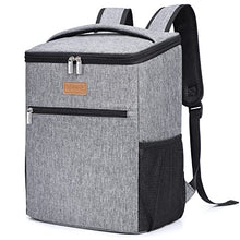 Carica l'immagine nel visualizzatore di Gallery, Lifewit 24L Zaino Termico Borsa Termica Porta Pranzo Borsa Frigo Isoterma per Alimenti Mantenere Caldo o Freddo per Pic-nic/all'Aperto/Campeggio/Eventi Sportivi/Viaggio, Grigio