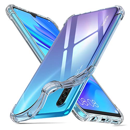 ORNARTO Cover Huawei P30 Lite, Custodia Trasparente Assorbimento Chiaro