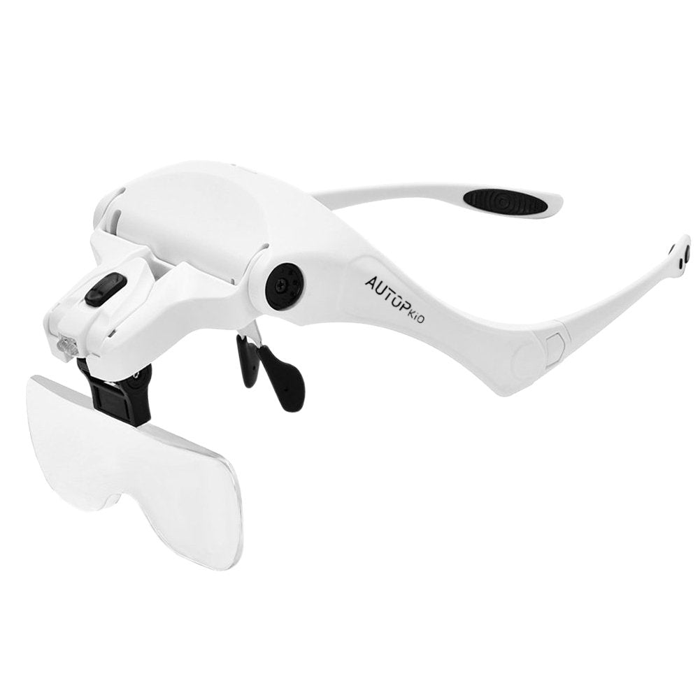 AUTOPkio lenti d'ingrandimento, regolabile mani 22 x 14.5 x 8 cm, White - Ilgrandebazar