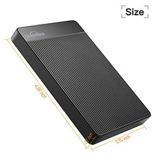Carica l&#39;immagine nel visualizzatore di Gallery, UnionSine Hard Disk Esterno 2,5&quot; 500GB Ultra Slim Portatile USB3.0 SATA HDD Storage per PC, Macbook, PS4, PS5, Xbox series, Wii u, TV (Nero) HD2510