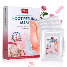 Carica l&#39;immagine nel visualizzatore di Gallery, Y.F.M Maschera peeling alla rosa 4 paia, Piedi Esfoliante, Per...