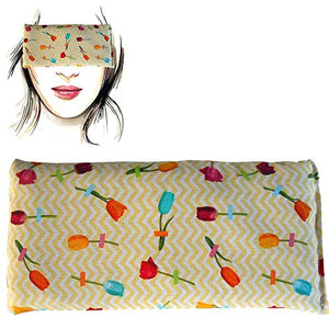 Cuscino per occhi "Pack 6-Flower 2020" | Semi di lavanda e riso | Yoga,... - Ilgrandebazar