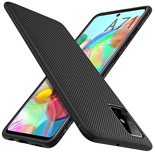 iBetter per Samsung Galaxy A71 Cover, Ultra Sottile di Gomma, Custodia Nero - Ilgrandebazar