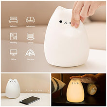 Carica l&#39;immagine nel visualizzatore di Gallery, Luce Notturna LED, ikalula molle variopinta del silicone gatto di notte... - Ilgrandebazar