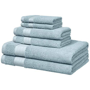 AmazonBasics Performance - 2 teli bagno, 2 asciugamani per il Verde Acqua - Ilgrandebazar