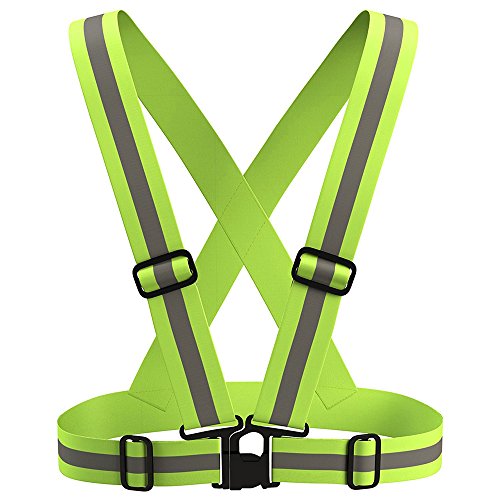 Suntapower Gilet catarifrangente,Alta visibilità elastico regolabile 1 Pacco - Ilgrandebazar