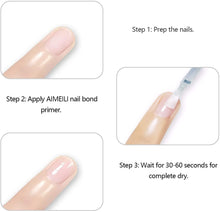 Carica l'immagine nel visualizzatore di Gallery, AIMEILI Primer Unghie Base Bonder Nail Prep Primer Aria Veloce Asciutto Primer Unghie Trucco Non Lampada, base trucco Libero Fit per Unghie in Acrilico Bonder Legame 10ml