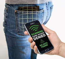 Carica l&#39;immagine nel visualizzatore di Gallery, 5 Pz Custodie GAMBC® RFID Protection - ANTI FRODE Porta Carte di Credito Schermato - Porta carte di credito uomo - Antitaccheggio - Proteggi carte di credito contactless - Alluminio + Plastica Morbida