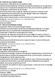 Nature Diet, olio vergine di cocco biologico, 1000 g