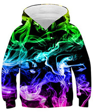 Carica l'immagine nel visualizzatore di Gallery, Rave on Friday Ragazzi Felpa con Cappuccio 3D Stampa M, A- Color Smoke 2 - Ilgrandebazar