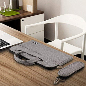 Qishare Multifunzionale Portatile Sottile Luce 15,6-16 pollici, Grigio Linee