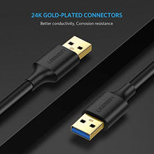 Carica l'immagine nel visualizzatore di Gallery, UGREEN Cavo USB 3.0 Tipo A Maschio a A Super Speed 5Gbps 0,5M - Ilgrandebazar